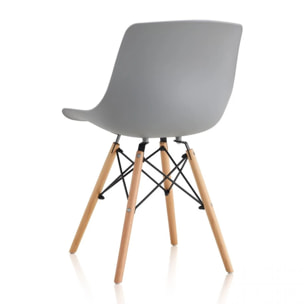 Pack 4 sillas de comedor Fredo Gris