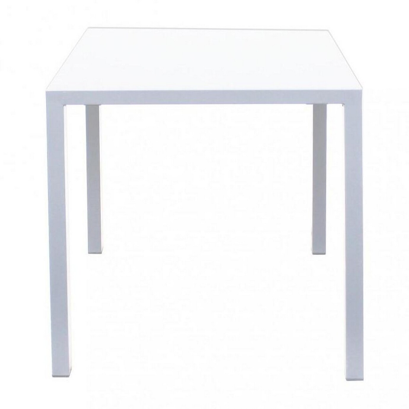 Tavolo MARSIGLIA in metallo bianco 70x70 cm, impilabile