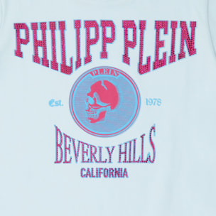 PHILIPP PLEIN T-Shirt Round Neck Ss CRYSTAL
