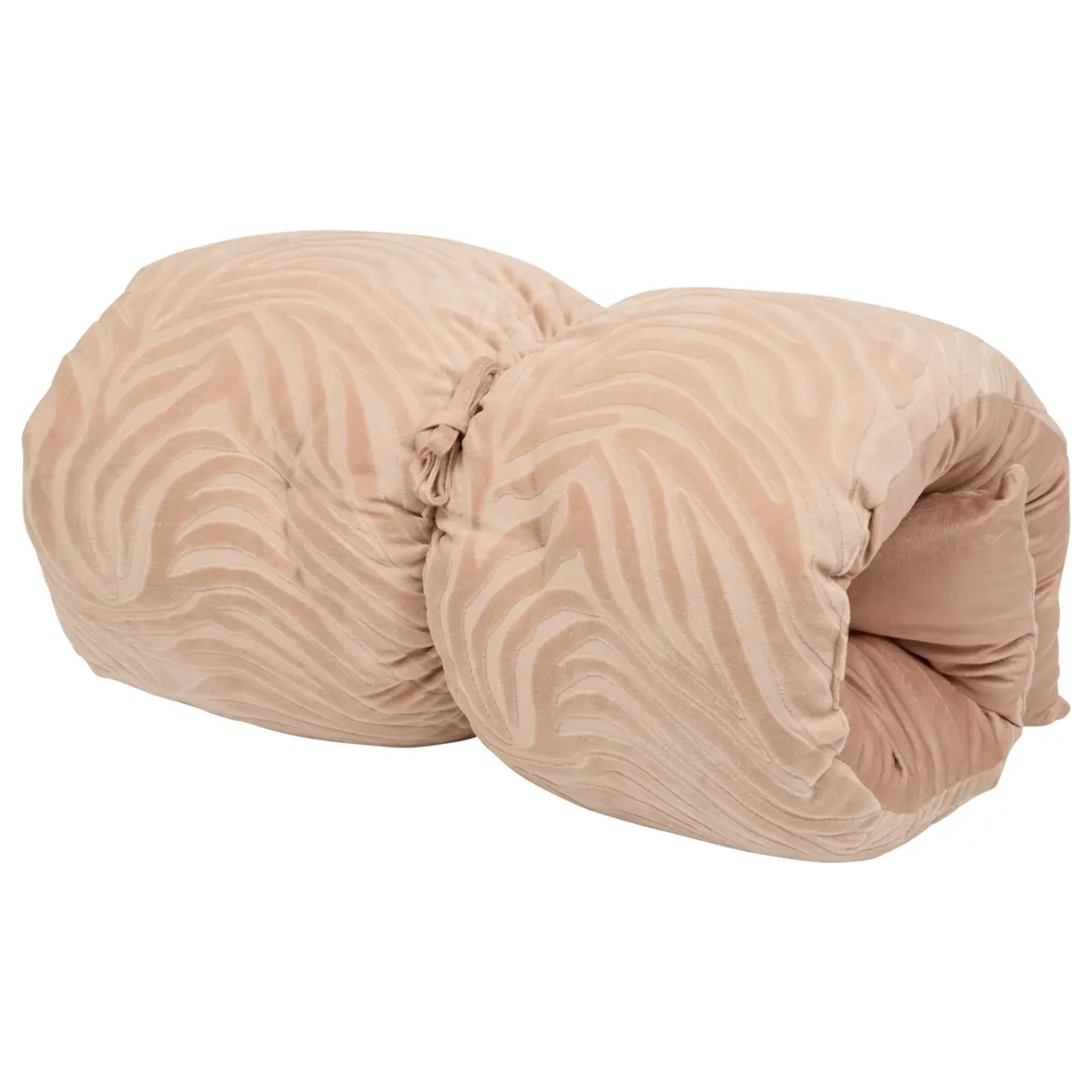 Coussin de sol Tigris beige lin 120x60cm