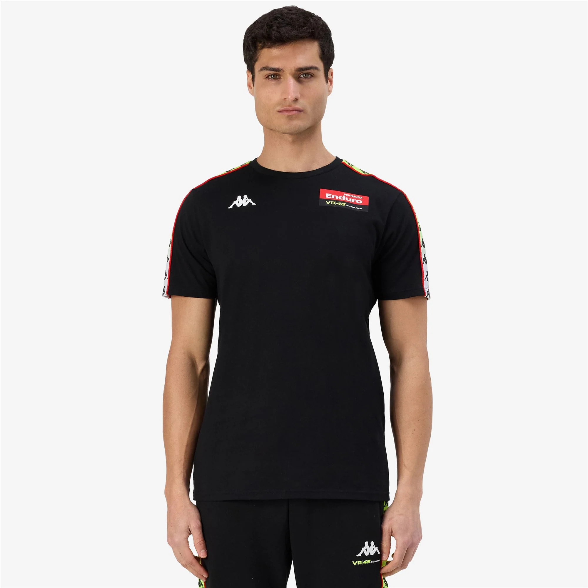 Kappa - Camisetas y tops Hombre Negro - 222 Banda Ran Vr46 Travel