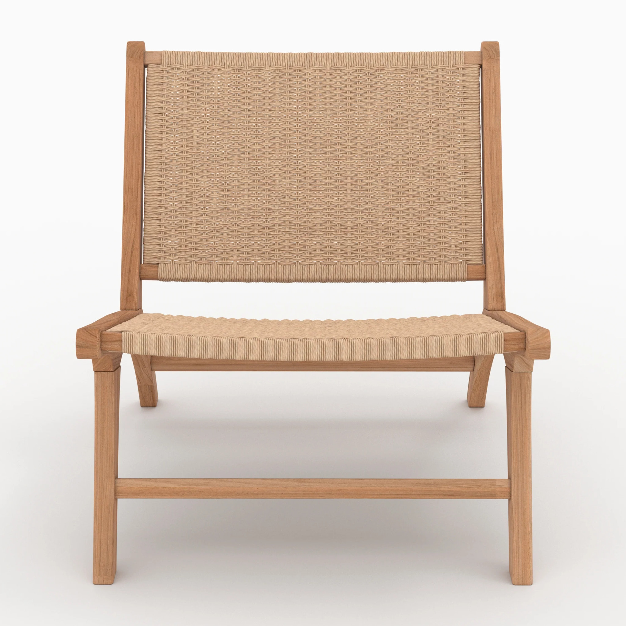 Fauteuil Kilka en bois de teck et cordage en loom - Kilka