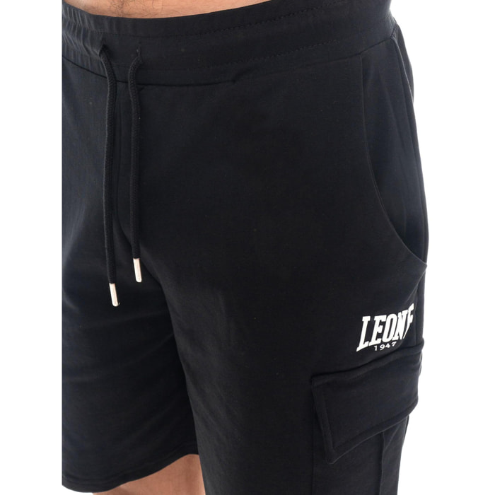 Bermuda cargo da uomo con logo piccolo
