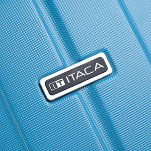 Trolley Mediano 60 Cms  Y Neceser Itaca Diamond Turquesa