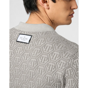 PHILIPP PLEIN Pullover dolcevita a maniche corte MONOGRAM