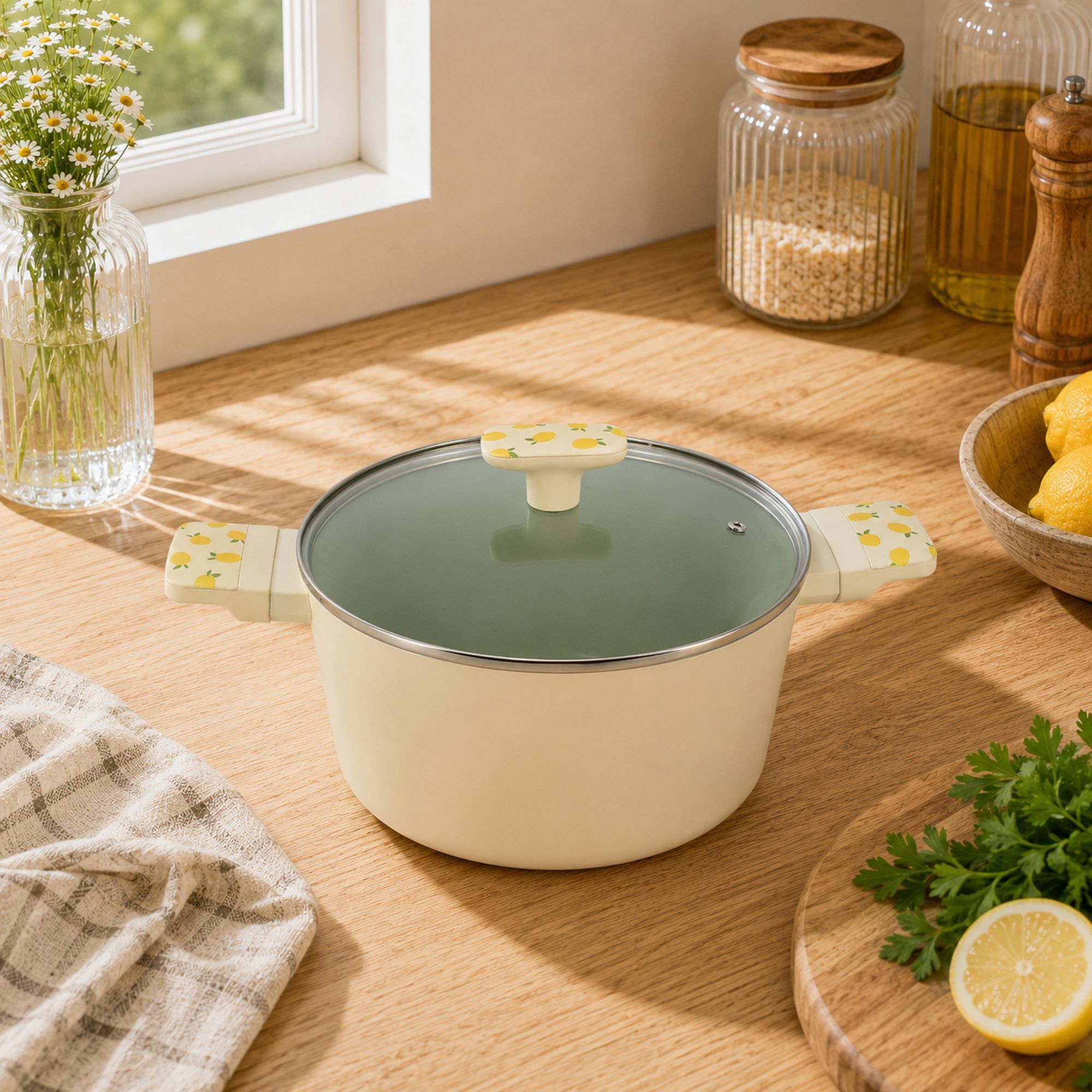 Faitout 24cm en aluminium citron - tous feux CITRON