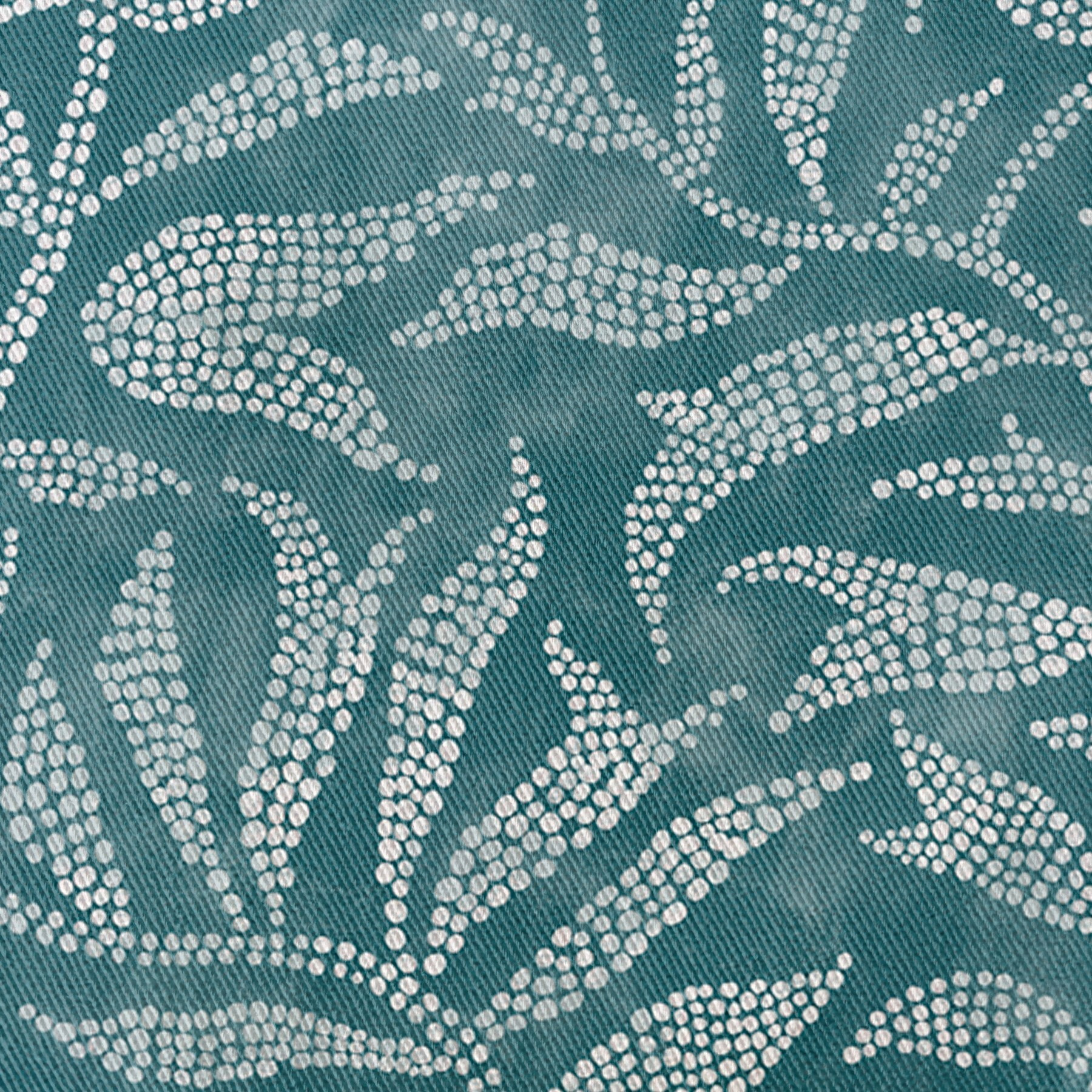 Nappe imprimée anti-tâches YERAY TURQUOISE