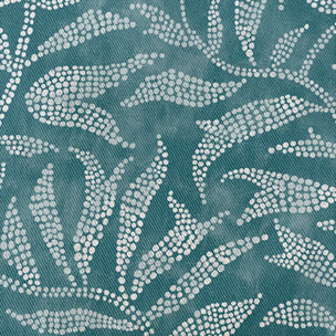 Nappe imprimée anti-tâches YERAY TURQUOISE