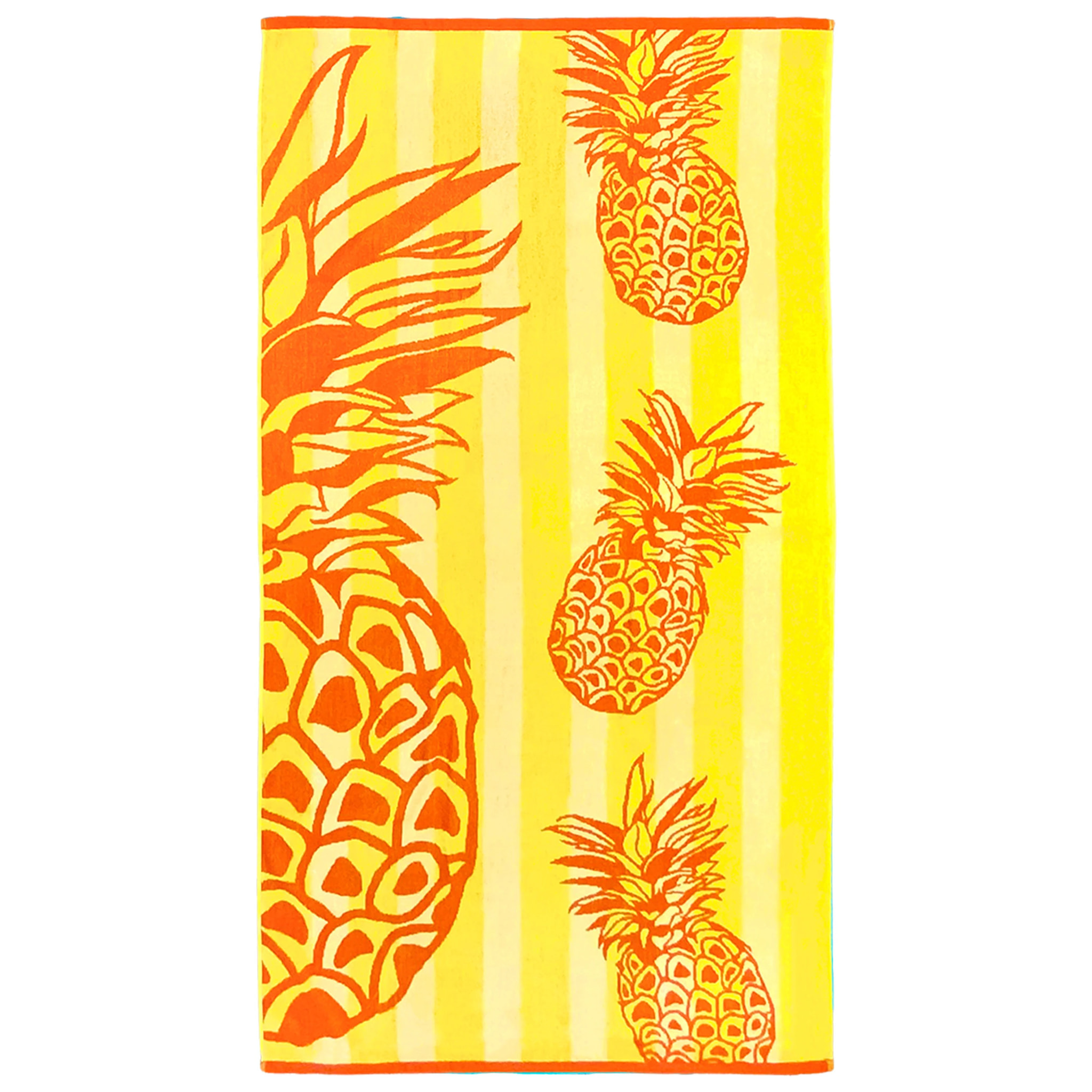 Serviette de plage L éponge velours Jacquard - Ananys - 400g/m²