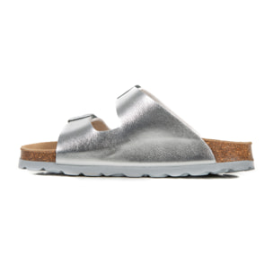 Sandalia BABUNKERS PLATEADO