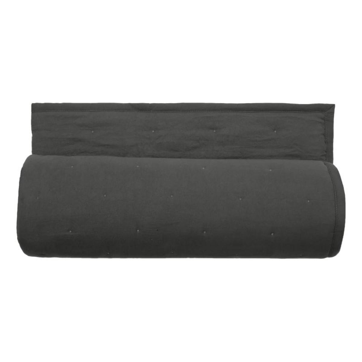 Couvre lit matelassé microfibre lavée ''Céleste'' toutes dimensions Vent du sud - Céleste Anthracite