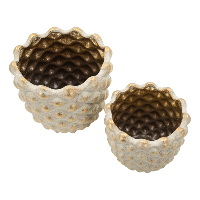CACHEPOT PEPITAS COPPIA CM Ø 23X18-18,5X15,5 (APERTURA CM Ø 19-14)