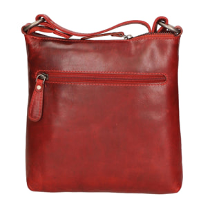 Borsa a tracolla da uomo - Modello False - Vera pelle RFID - 22.0 x 23.0 x 5.0 cm