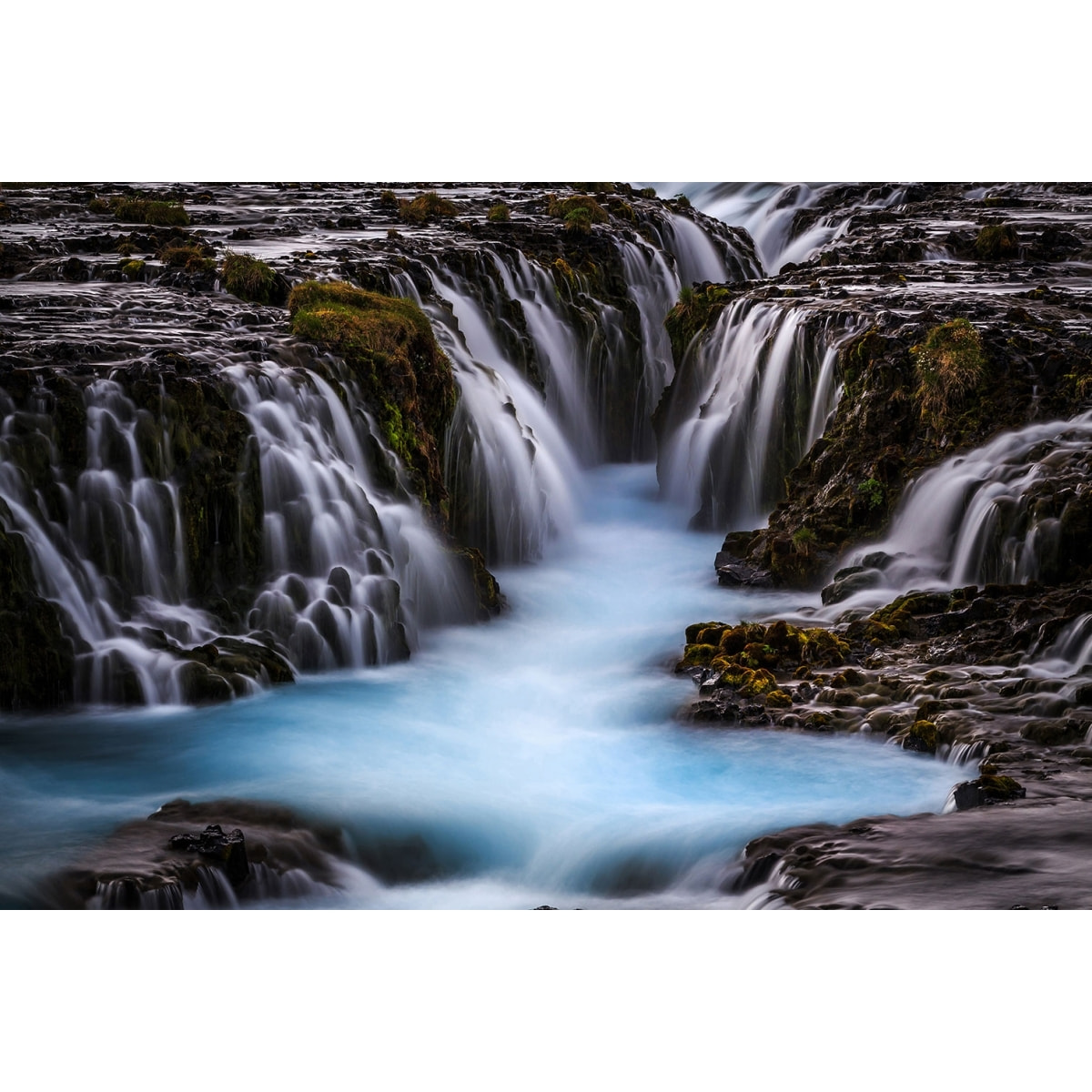 Tableau Islande Beaute bleue Toile imprimée