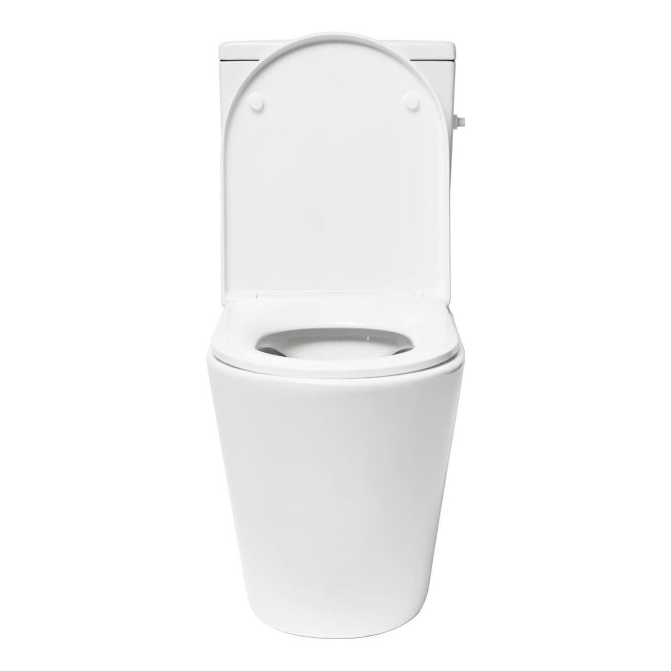 Project Combi WC à poser sans bride en céramique avec abattant SoftClose, blanc (SATPRO31)