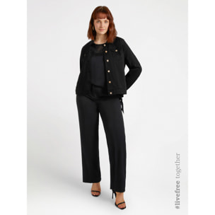 Fiorella Rubino - Giubbotto casual con bottoni - Nero