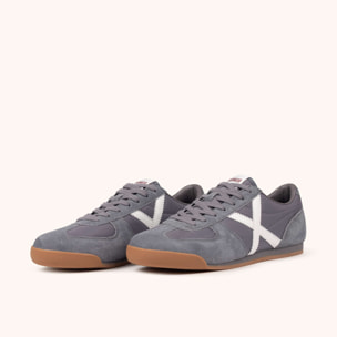 Zapatilla de Estilo Urbano en Gris y Blanco MUNICH STEREO 01