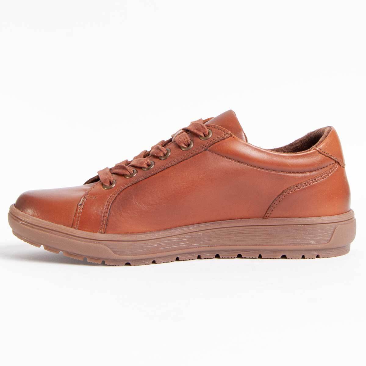 Zapato Oxford De Piel - Marron