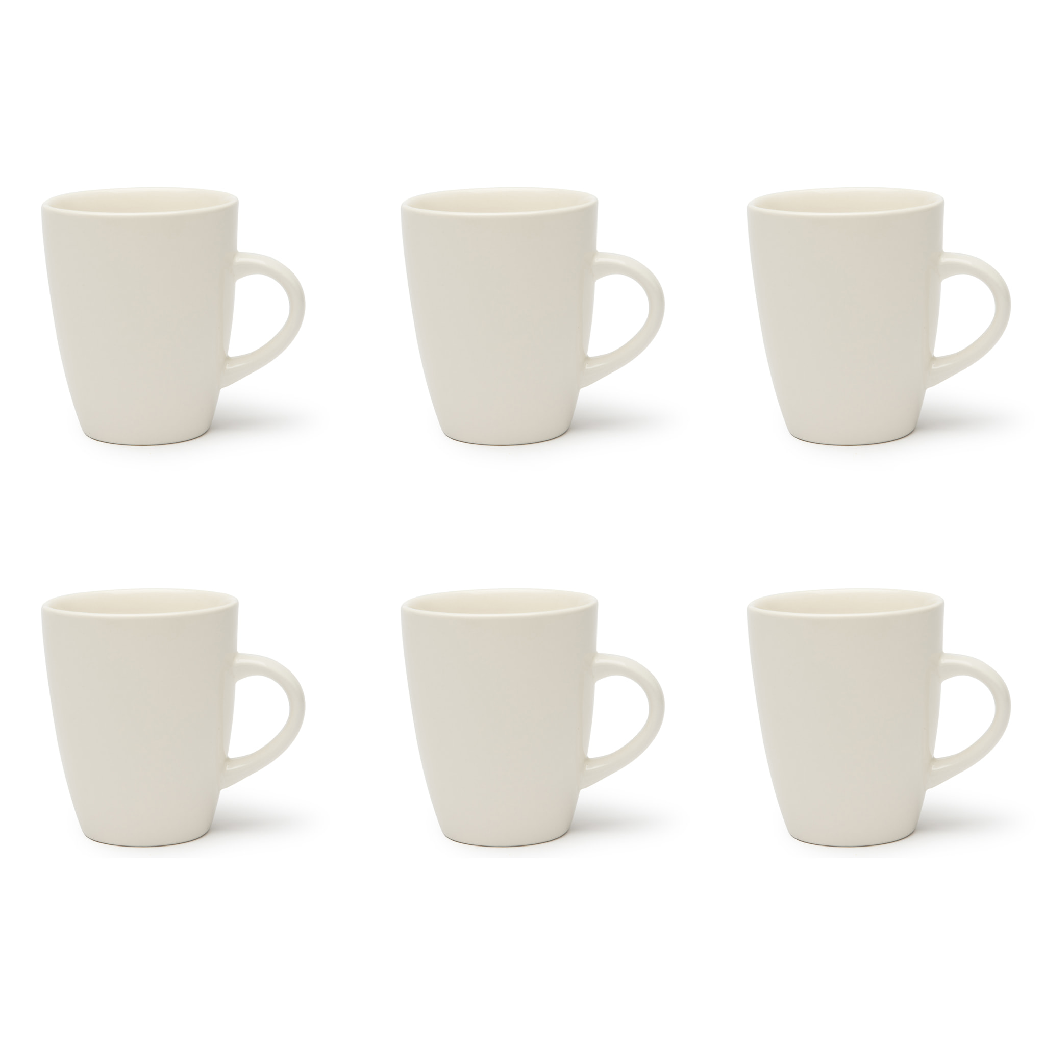 Set 6 Mug Excelsa – Fashion White, Ceramica Bianco