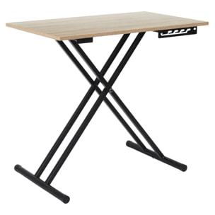 Table Basse - HOME DECO FACTORY - Remontable - Design - Marron et noir
