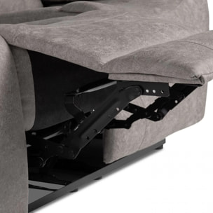 Sofá relax de 2 plazas con reposapiés elevable en marengo 152 cm Kendal Marengo