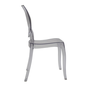 Set 4 sedie polipropilene trasparente