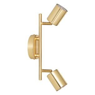 Applique murale/plafonnier Vico doré 25,5x10cm