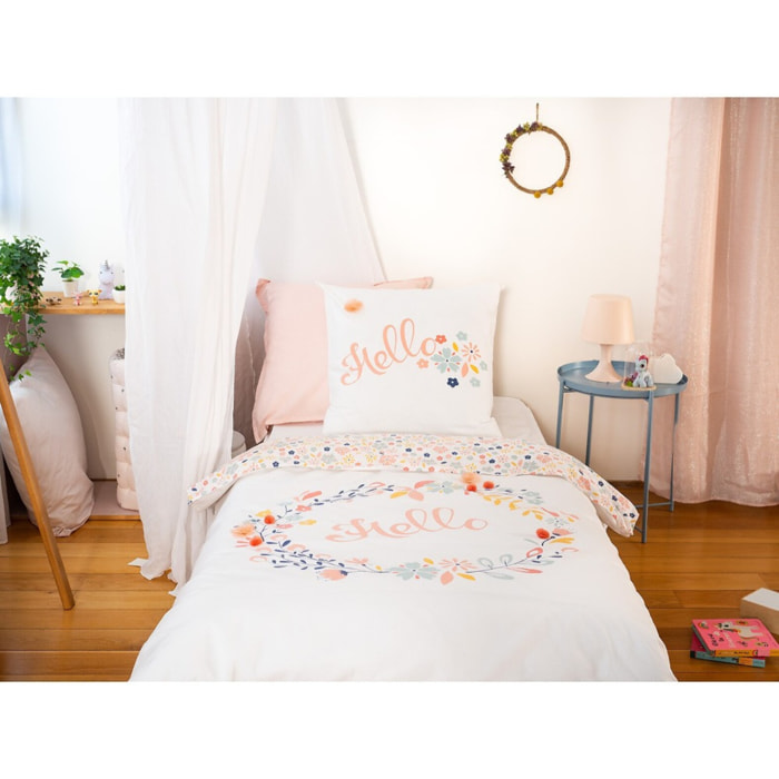 Parure de lit enfant 100% coton - Hello