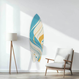 Planche de surf décorative Pastel waves Tableau alu Dibond