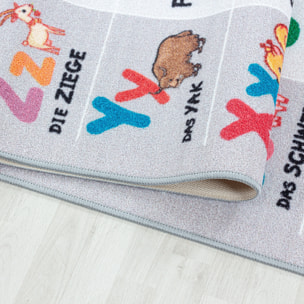 PLAY - Tapis enfant éducatif gris - PLA2904GRI
