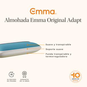 Pack Emma Colchón Híbrido Original + protector de colchón + 2x Almohada Original Adapt