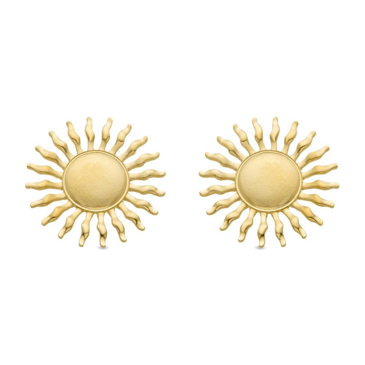 Pendientes Lux by Lux acabadoss en oro amarillo 18K