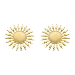 Pendientes Lux by Lux acabadoss en oro amarillo 18K