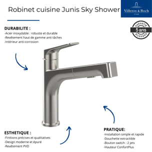 Robinet cuisine Junis Sky Shower