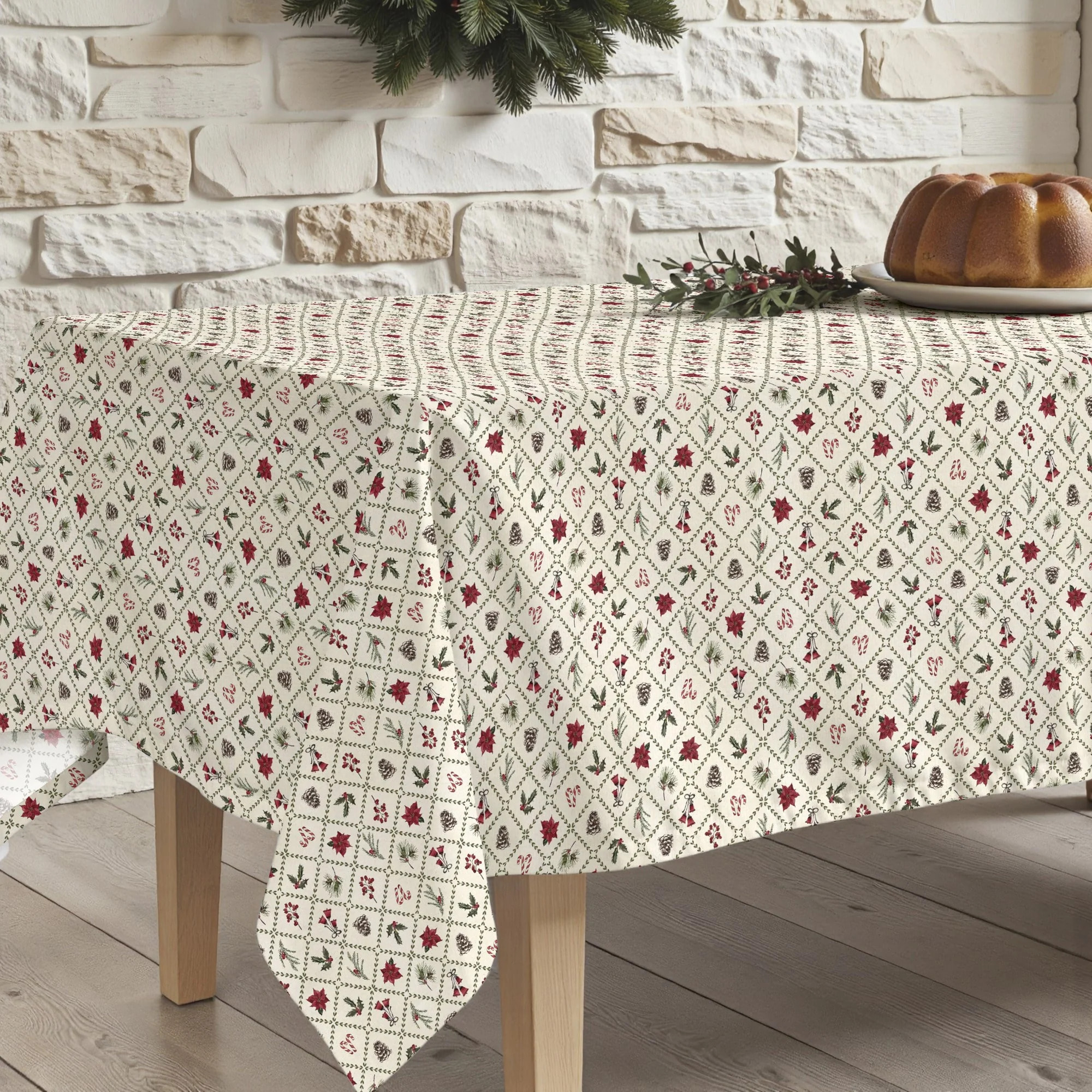 Nappe anti-taches Christmas flower 2
