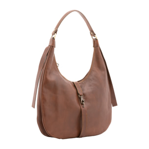 Borsa a spalla  unisex In Vera pelle Made in Italy 38x28x10 cm