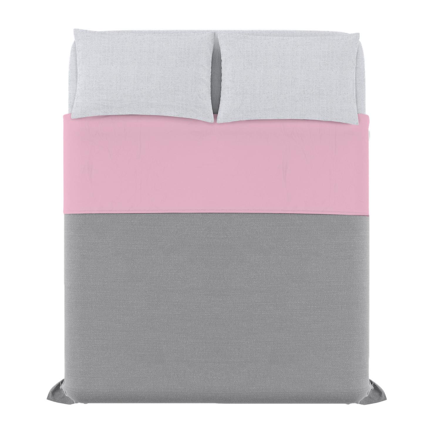 COMPLETO LETTO TRENDY CHIC MADE IN ITALY COTONE- ROSA MATRIMONIALE