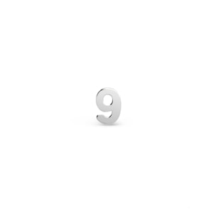 Pendiente Suelto Number Plata