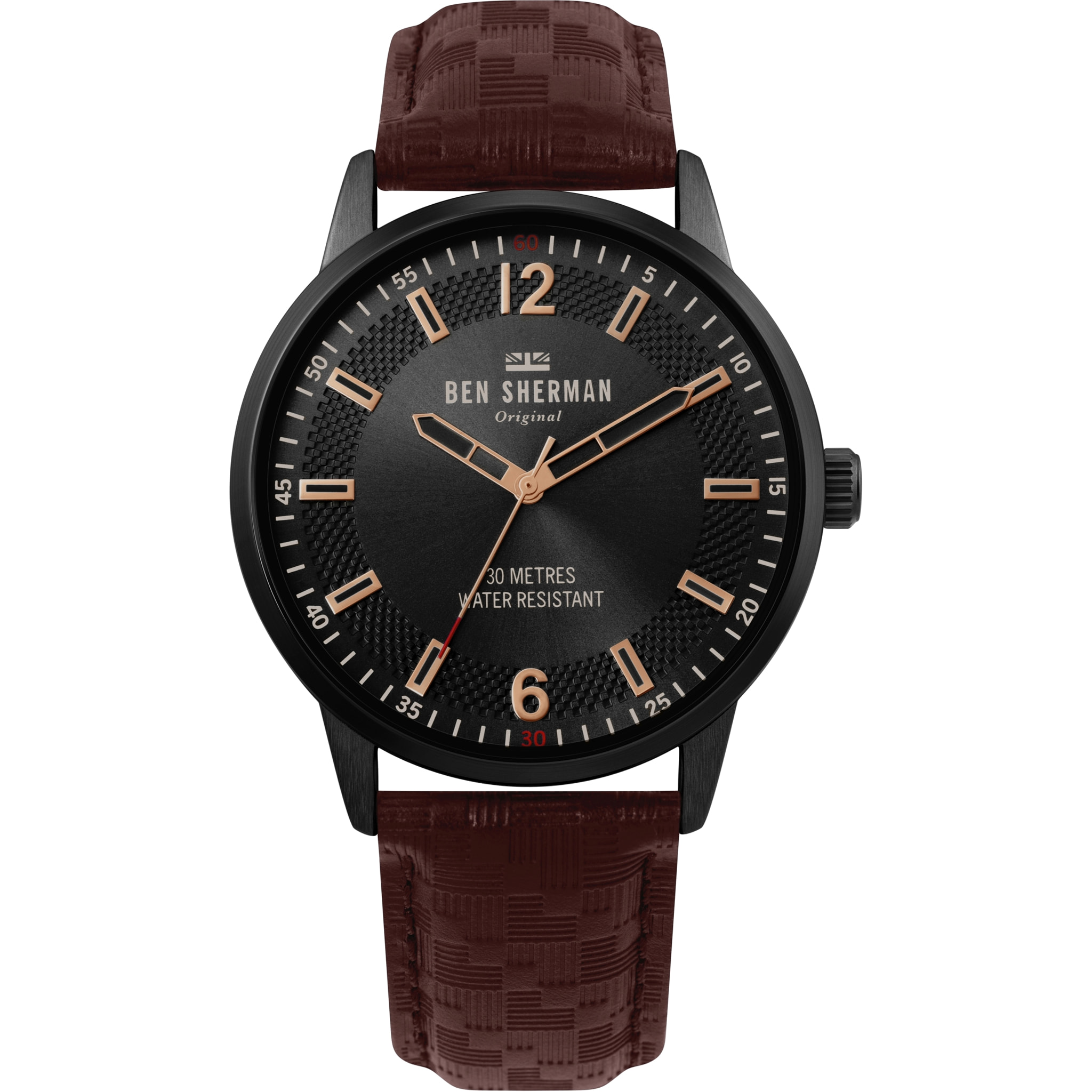 Reloj Ben Sherman WB029TB Hombre Analogico Cuarzo con Correa de Cuero