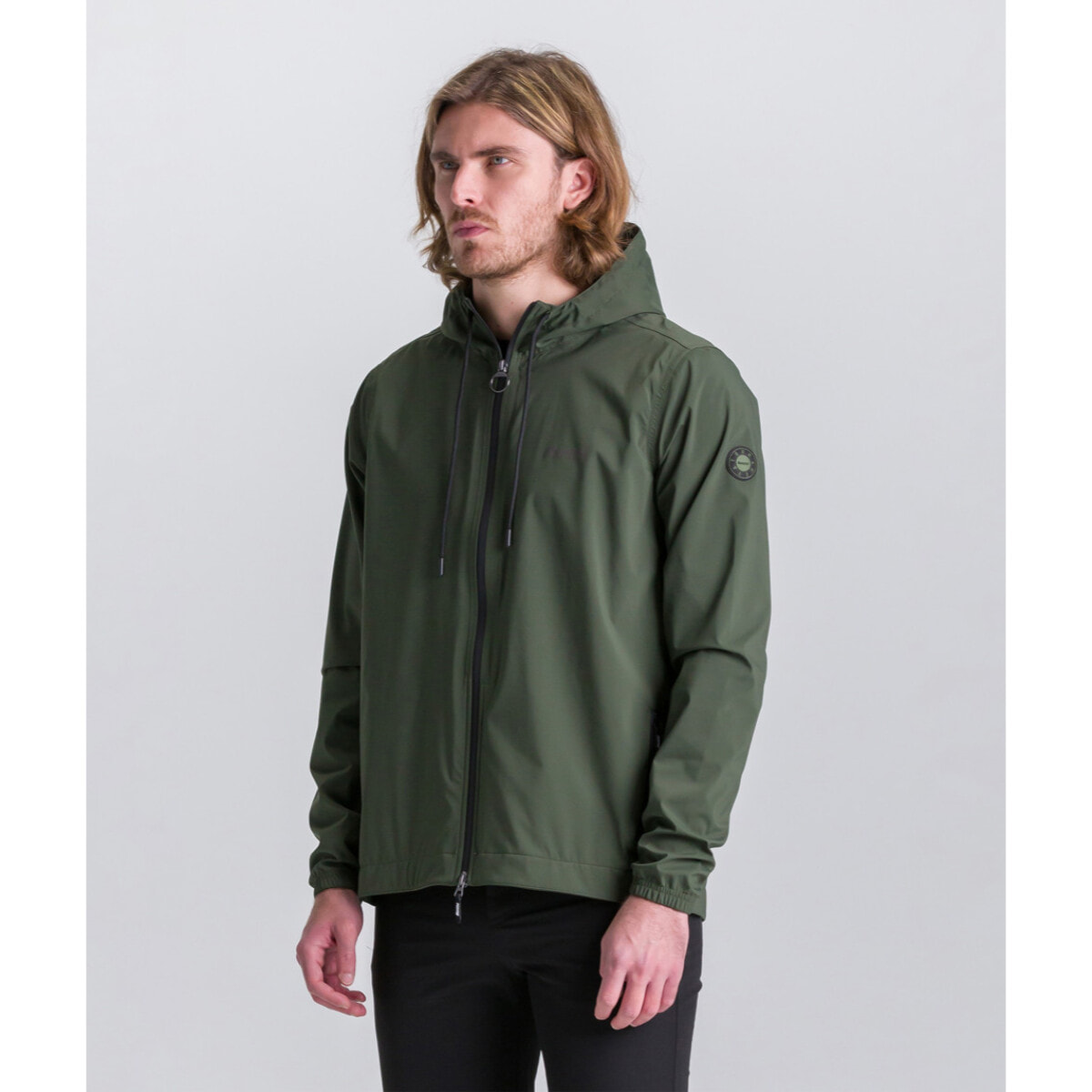 Pluvia - Veste Imperméable Avec Capuche - Vert-militaire - Homme