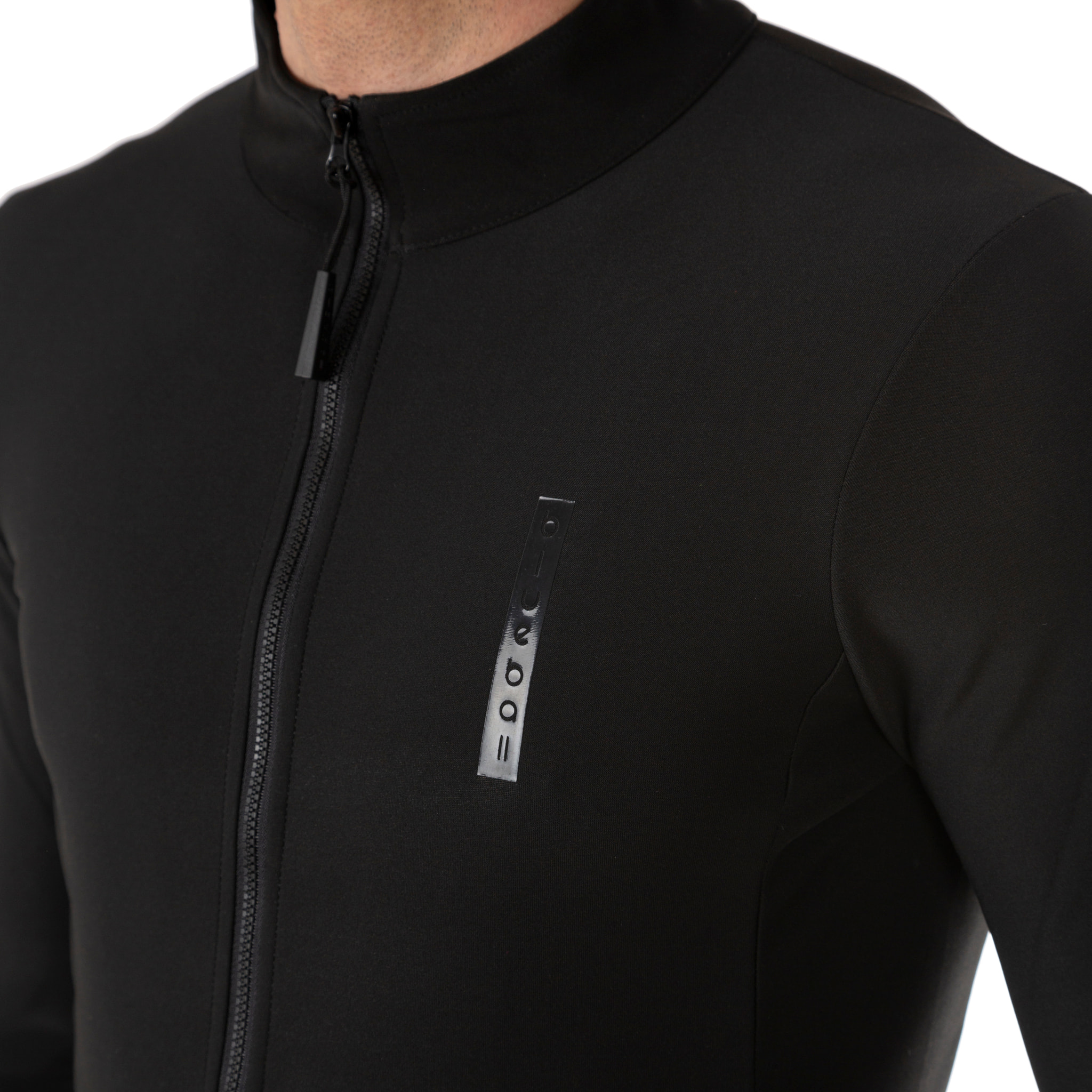 Chaqueta ciclista hombre manga larga negro