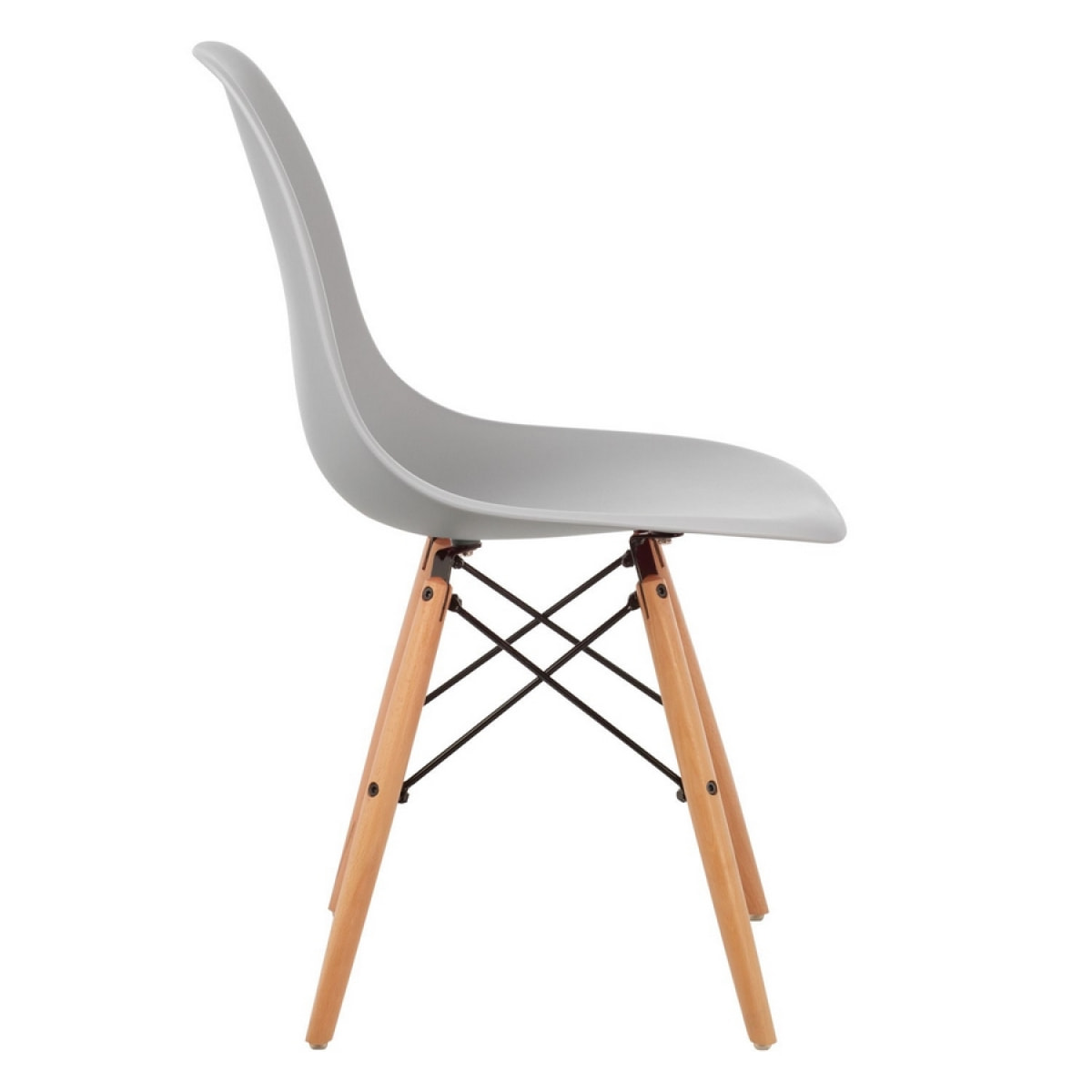 Sedia design modello Ester: set da 4 sedie grigie