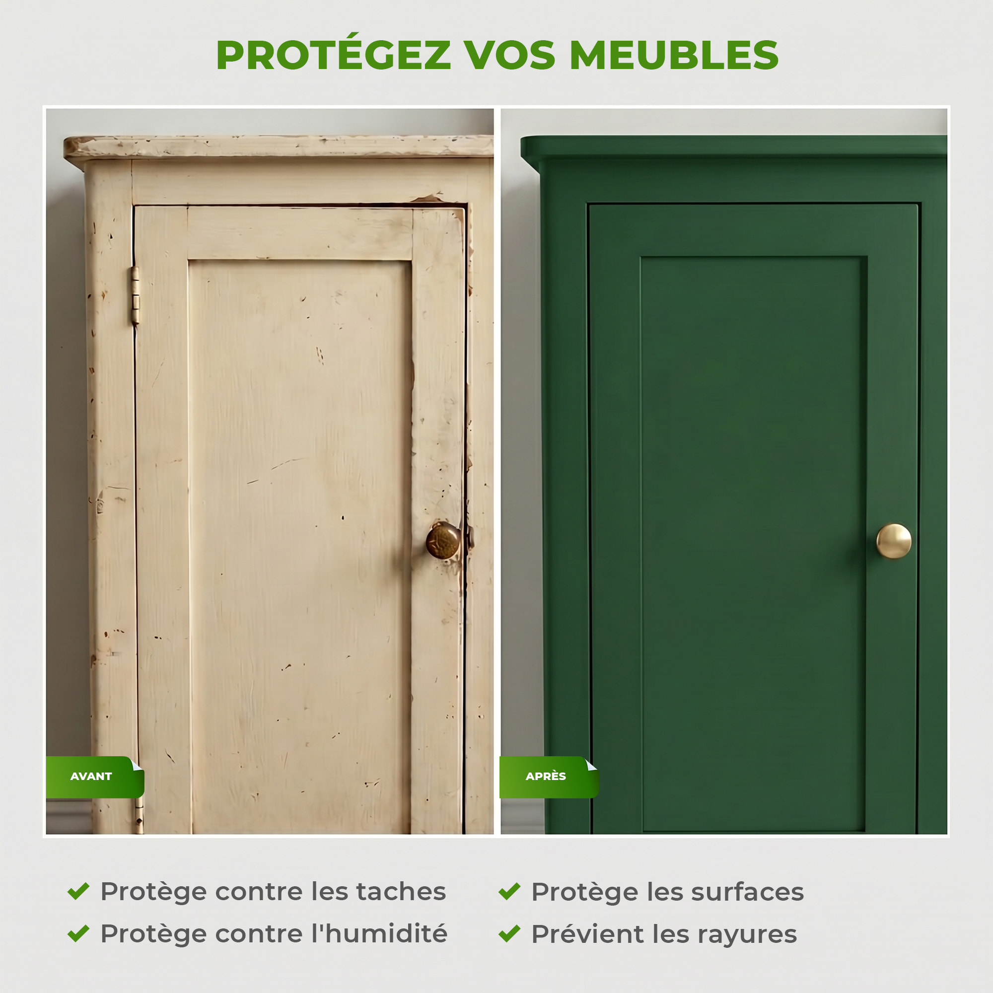 Rouleau adhésif décoratif Vinyle au Mètre - Vert fonce - Sticker Lavable Imperméable Mur Cuisine Meubles