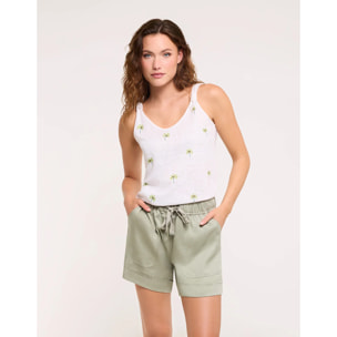 Camiseta Tirantes Palmeritas Verdes - Palmey