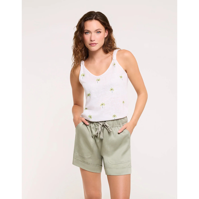 Camiseta Tirantes Palmeritas Verdes - Palmey