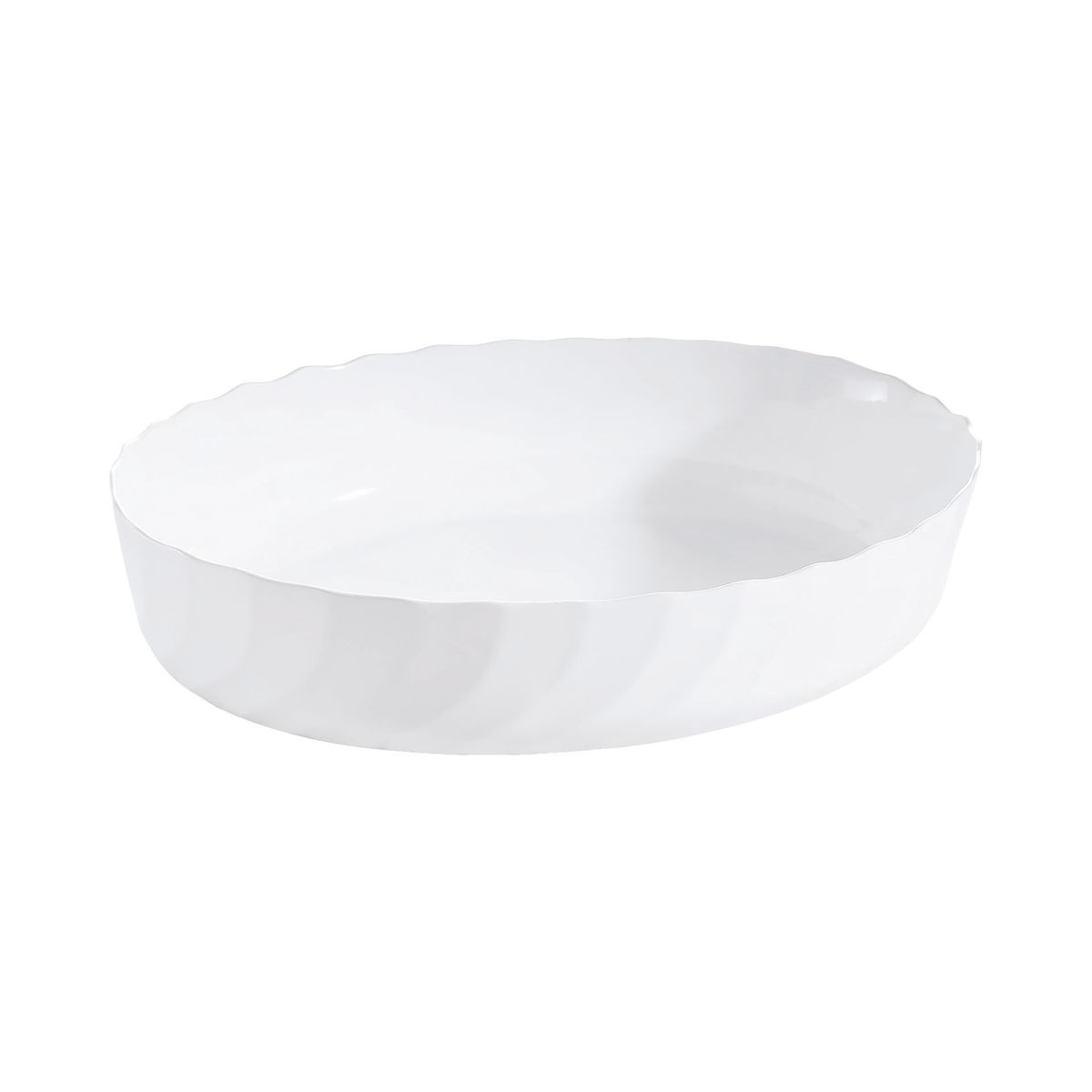 Plat à four ovale blanc 36X28cm Smart Cuisine Trianon 250°C  - Luminarc - Opale culinaire extra léger et résistant