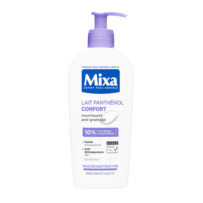 Lot de 6 - Mixa Lait Panthénol Confort 400ml