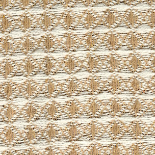 Plaid - HOME DECO FACTORY - Nid d'Abeille - Beige et taupe - 125 x 150 cm