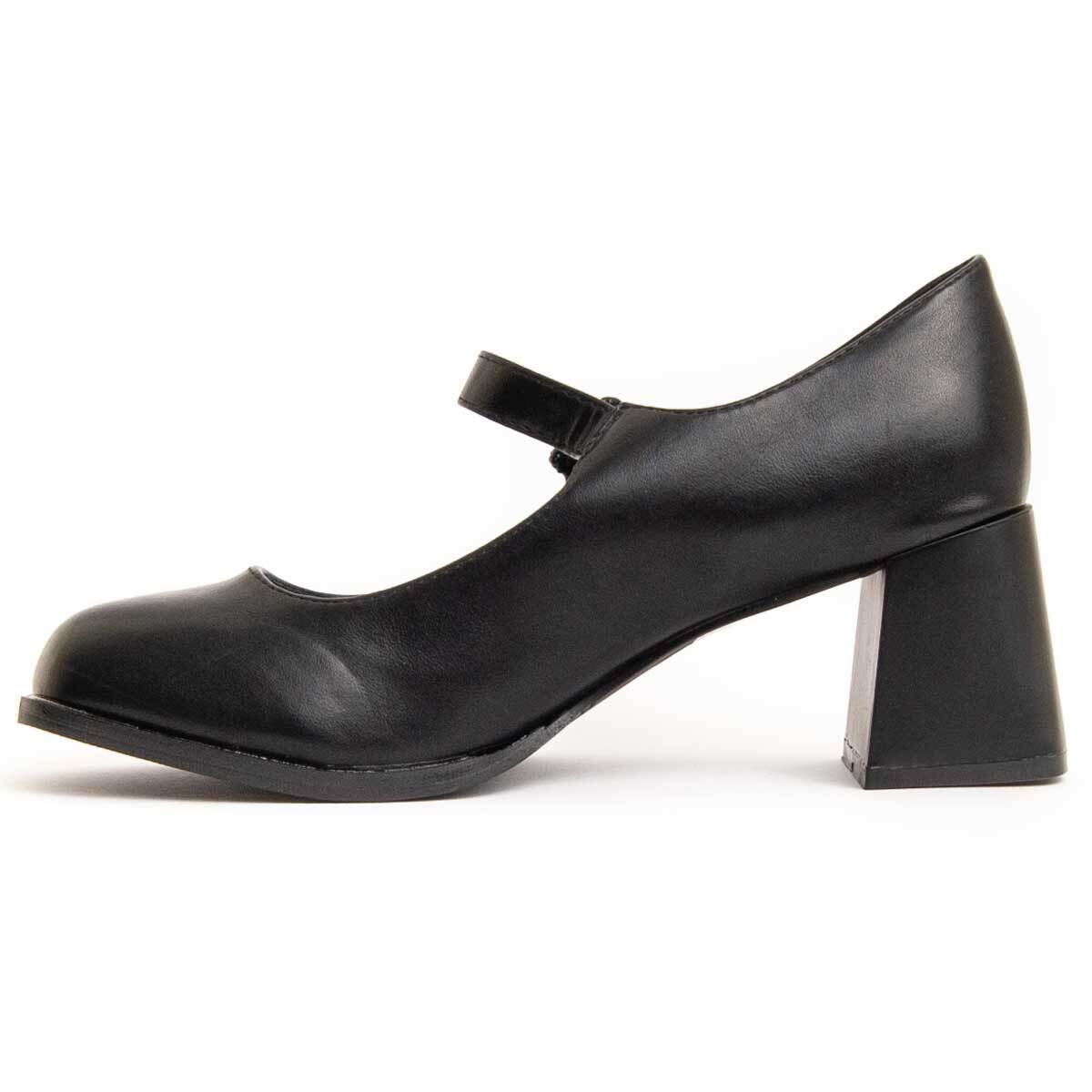 Zapato De Tacón - Negro - Altura: 6 Cm