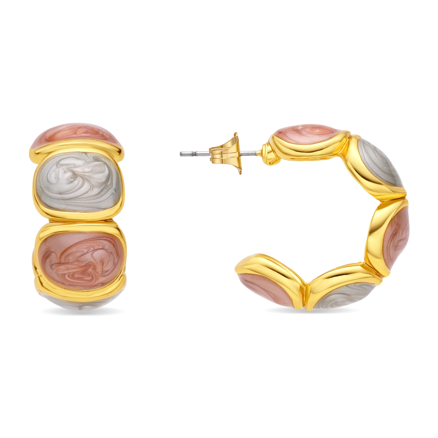 Pendientes Saiol acabado oro amarillo 18k